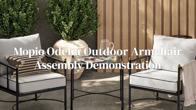 Amazon.com: mopio Odelia Patio Chairs Set of 2, Outdoor
